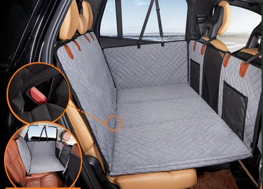 TailWaggers™ Waterproof Backseat Hammock Car Cover (Dog Seat Cover)