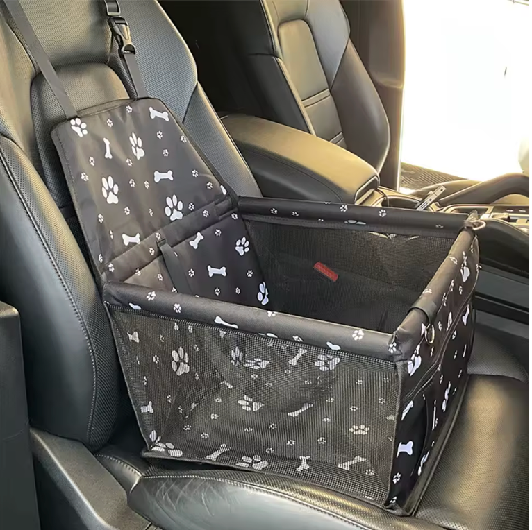 TailWaggers™ Travel Dog Car Seat Cover Waterproof Pet Dog Carriers Bag Cat Transport Hammock Dog Car Seat Basket for Small Medium Dogs