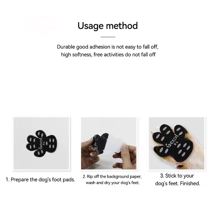 TailWaggers™ Dog Anti-slip Foot Patch Paw Pads Dog Paw Protection Stickers with Stronger Adhesive for Hard Floor or Injuries Pet Accessories