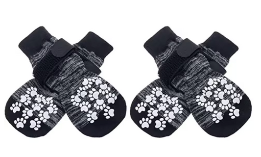 TailWaggers™ Anti-Slip Dog Socks to Prevent Licking Paws for Hardwood Floors Anti Slip Paw Protectors Traction Control for Small Large Dogs
