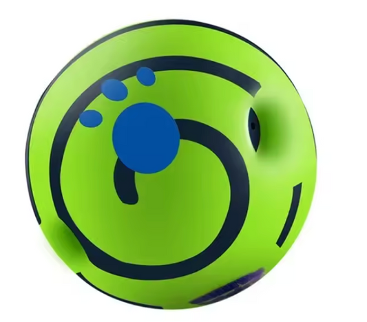 TailWaggers™ Pet Dog Toy Ball Wobble Wag Giggle Sound-Emitting Glow Ball Interactive Dog Toy Funny Indoor or Outdoor Play Agility Training
